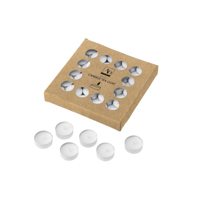 SET 50 CANDELE TEA LIGHT BIANC